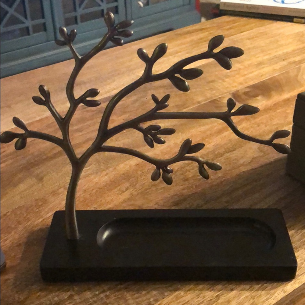 Black and Silver Jewelry Tree